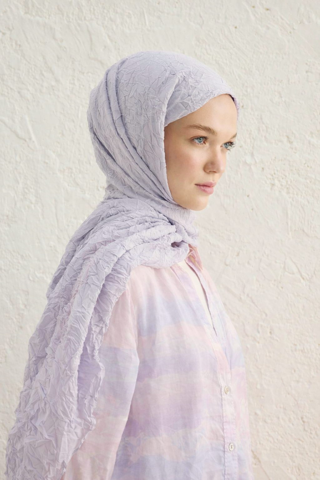 Vual Kraş Şal Gümüş