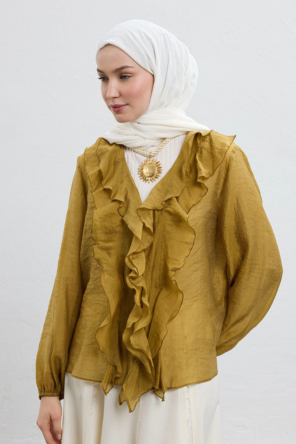 Bambu Şal Ekru
