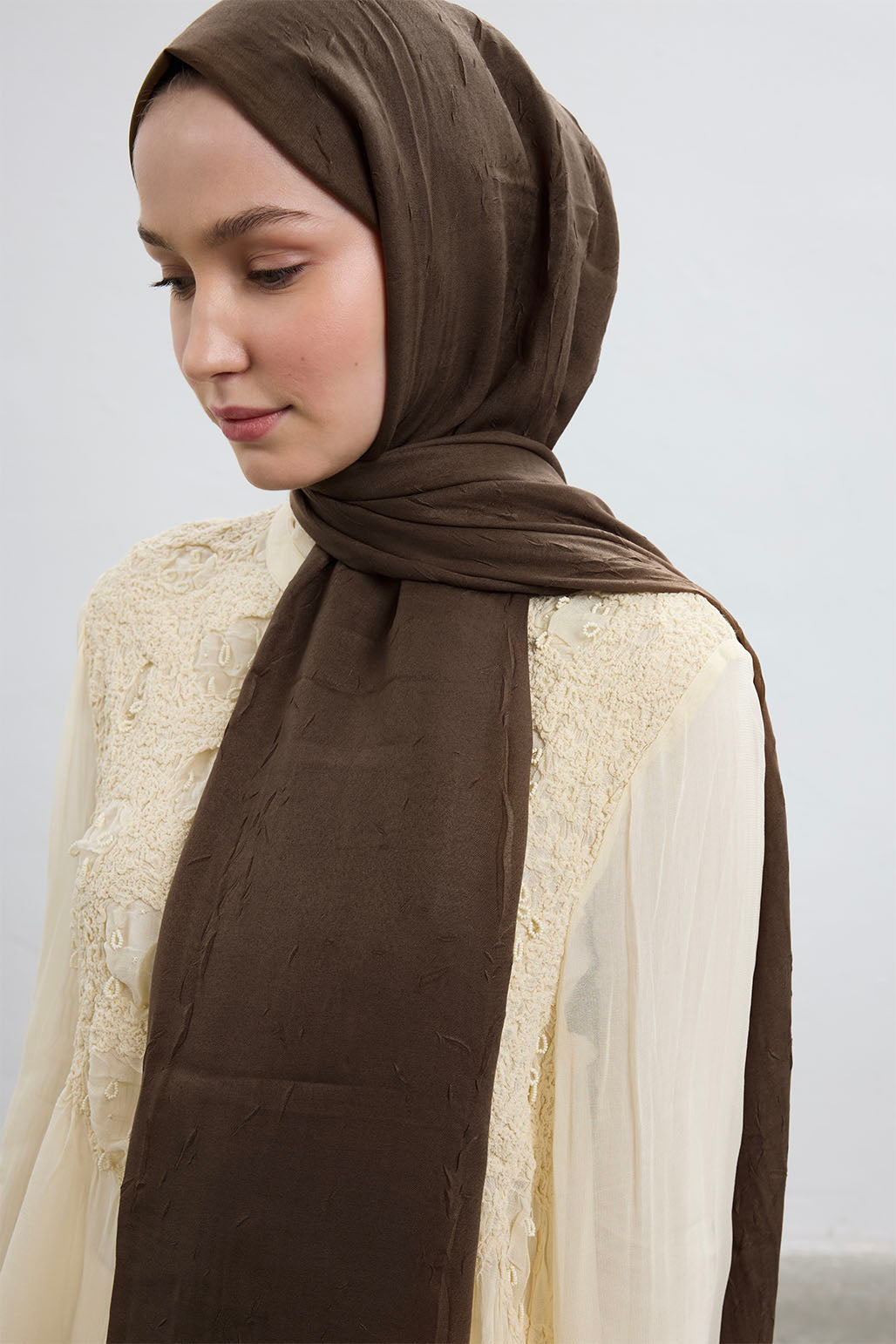 Bambu Şal Soft Kahve