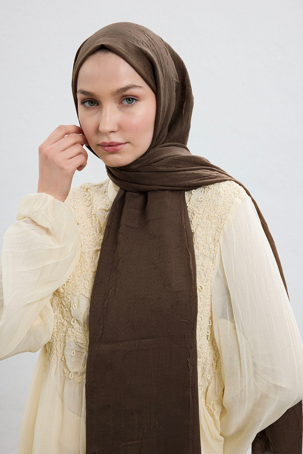 Bambu Şal Soft Kahve