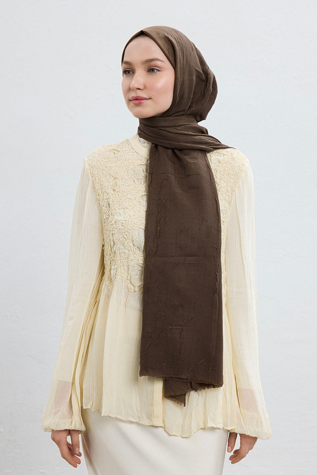 Bambu Şal Soft Kahve