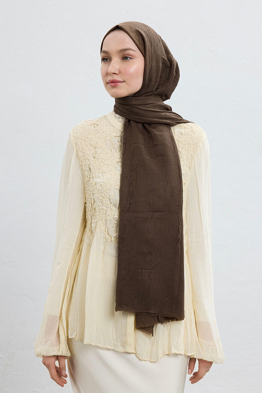 Bambu Şal Soft Kahve