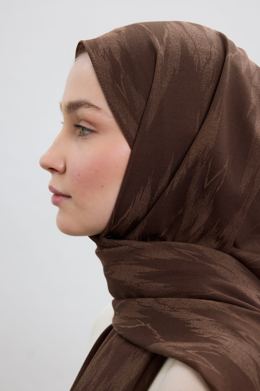 Cotton Line Şal Çikolata Kahve