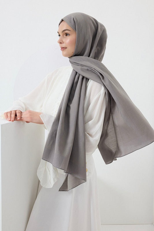 Cotton Line Şal Gri