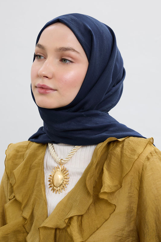 Cotton Line Şal Lacivert