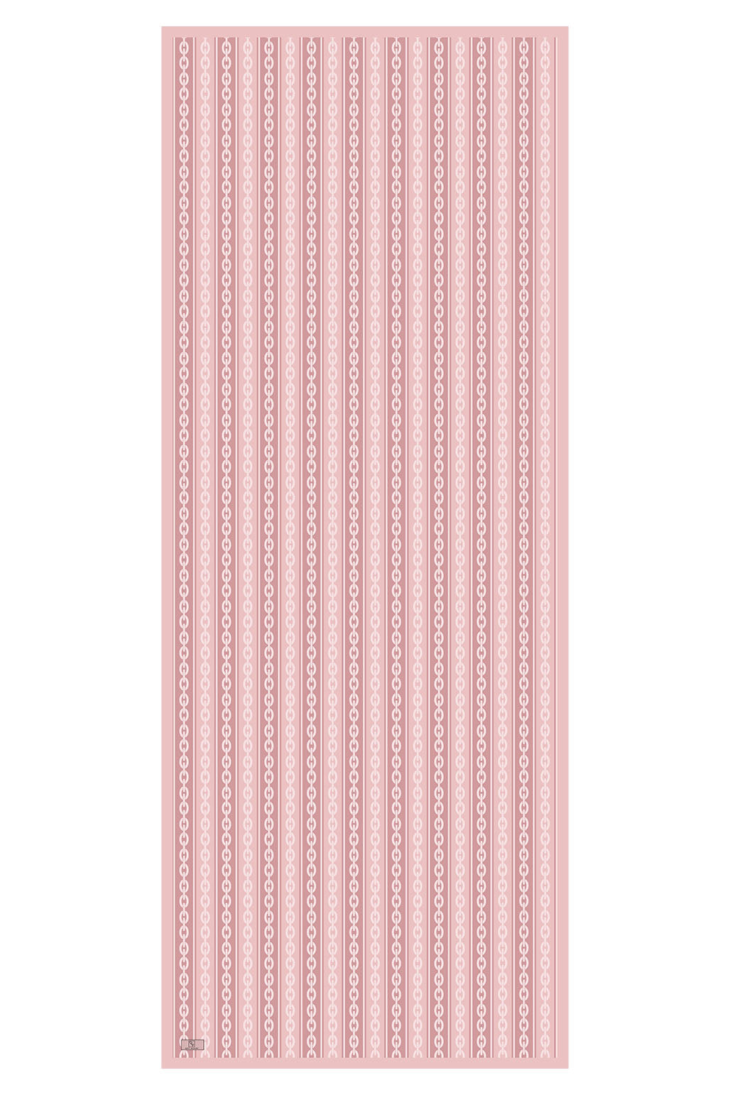 Cotton Twill Şal Chain Pembe