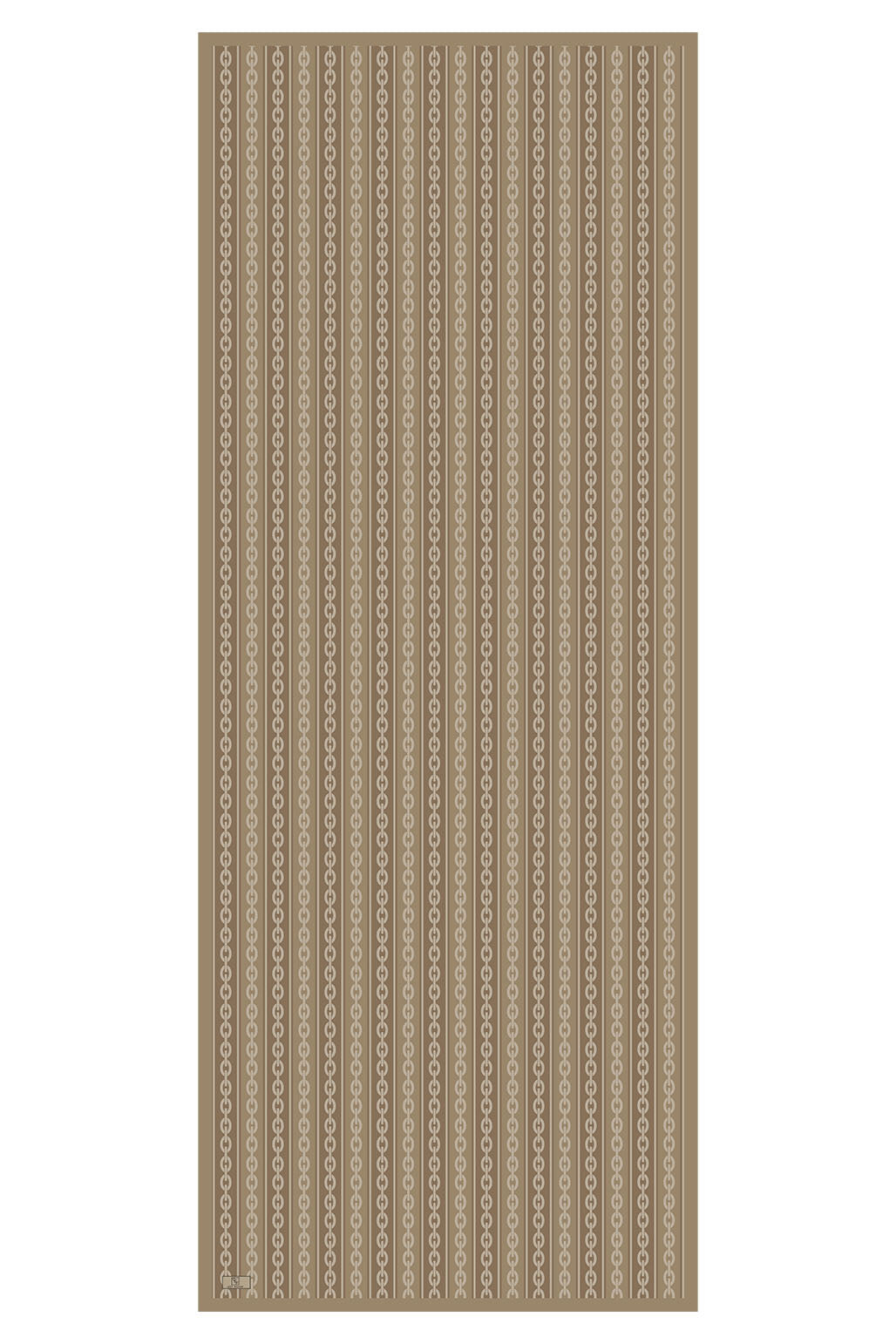 Cotton Twill Şal Chain Yağ Yeşili