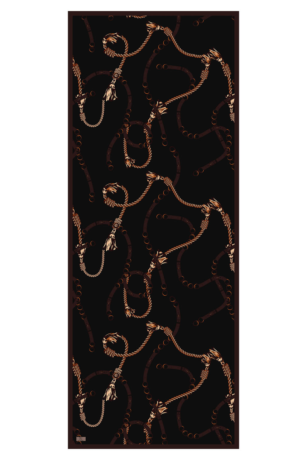 Cotton Twill Şal Linkage Kızıl Kahve