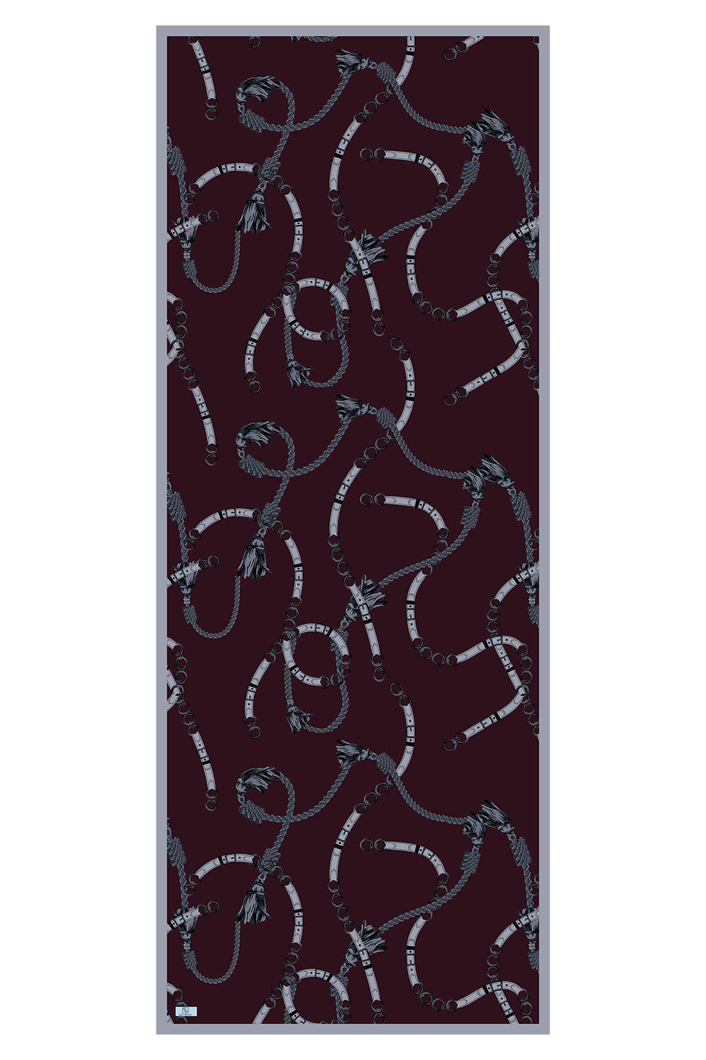 Cotton Twill Şal Linkage Mürdüm