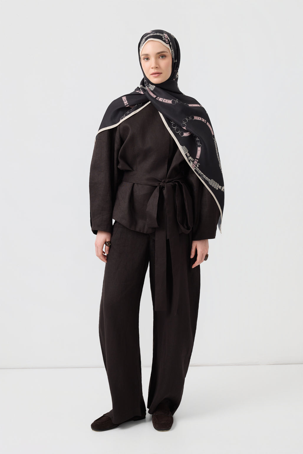 Cotton Twill Şal Linkage Pudra