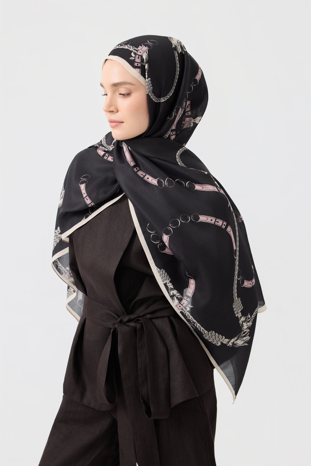 Cotton Twill Şal Linkage Pudra
