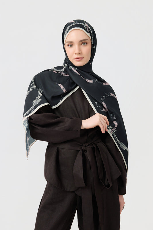 Cotton Twill Şal Linkage Pudra