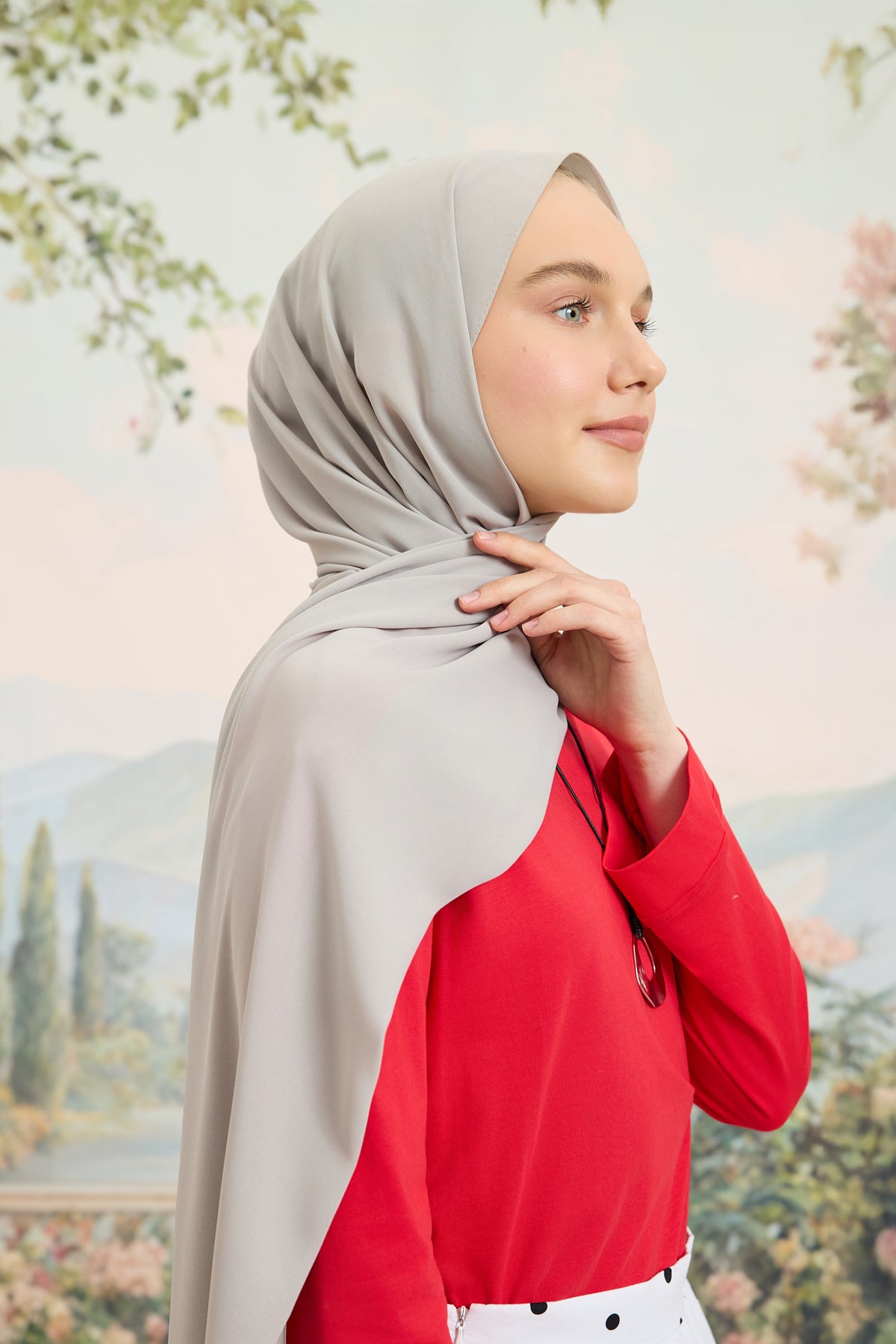 Daily Krep Şal Açık Gri