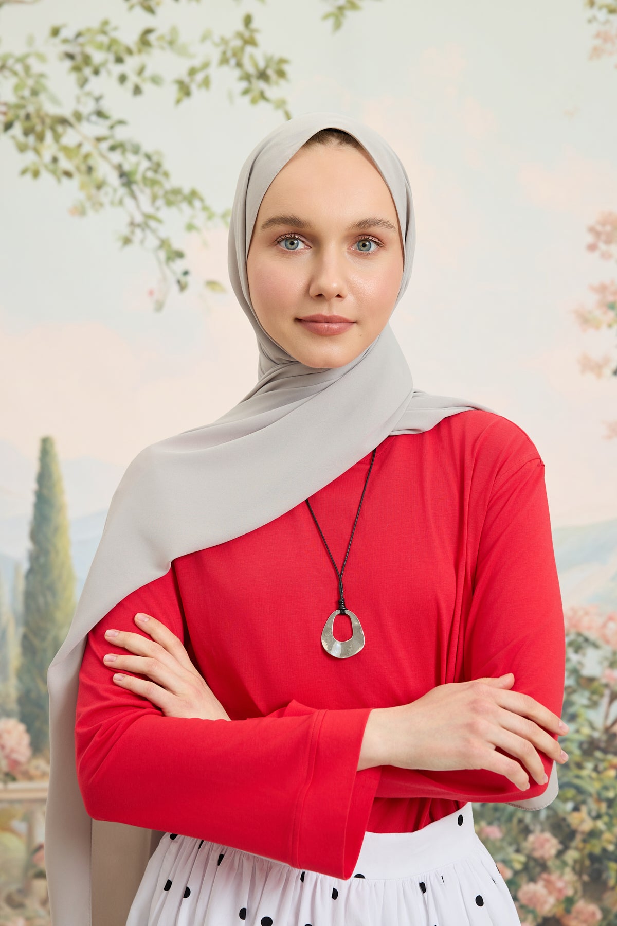 Daily Krep Şal Açık Gri