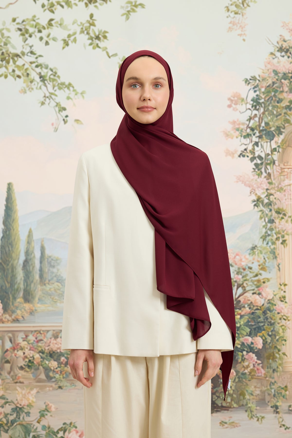 Daily Krep Şal Bordo