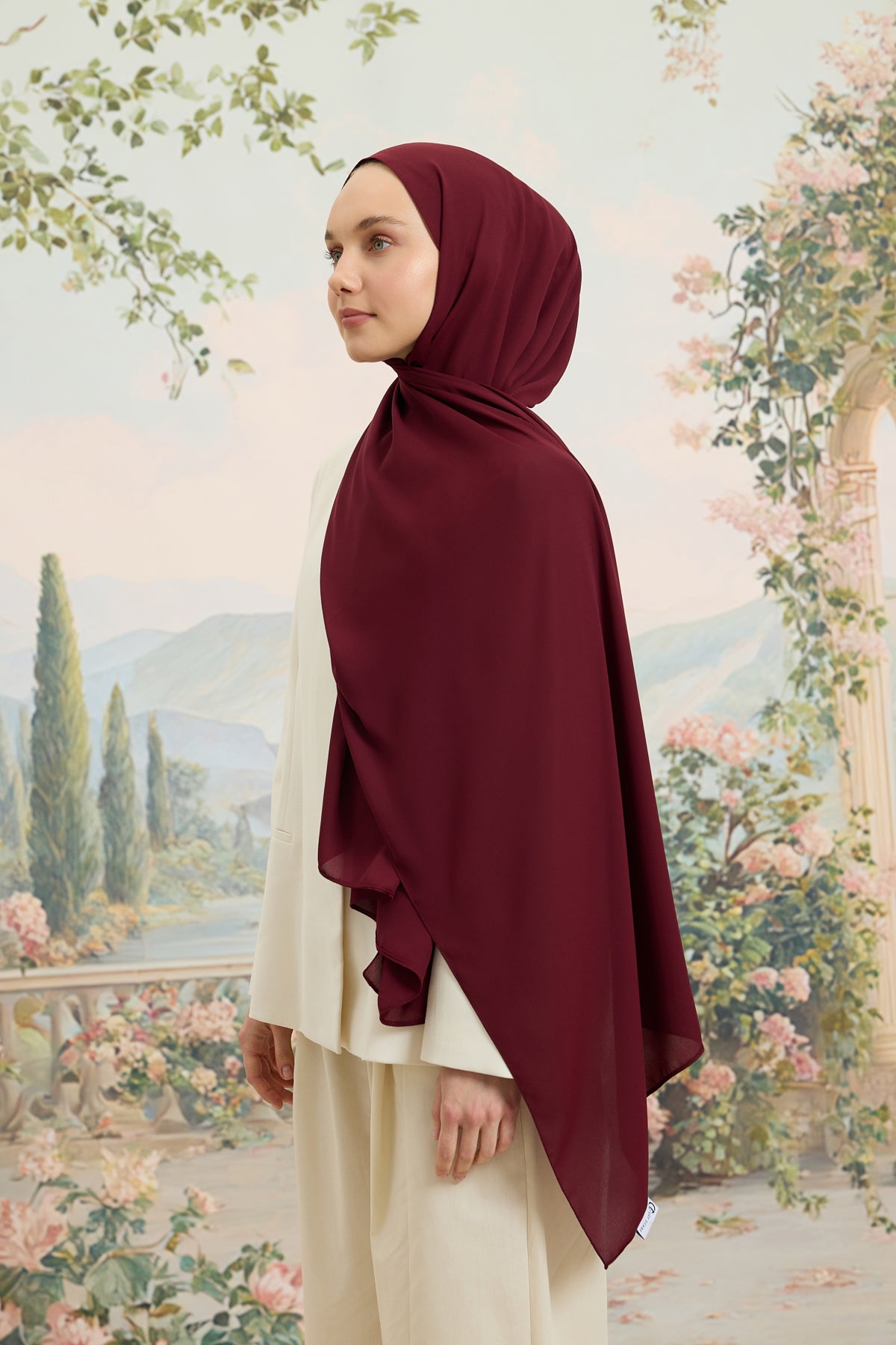 Daily Krep Şal Bordo