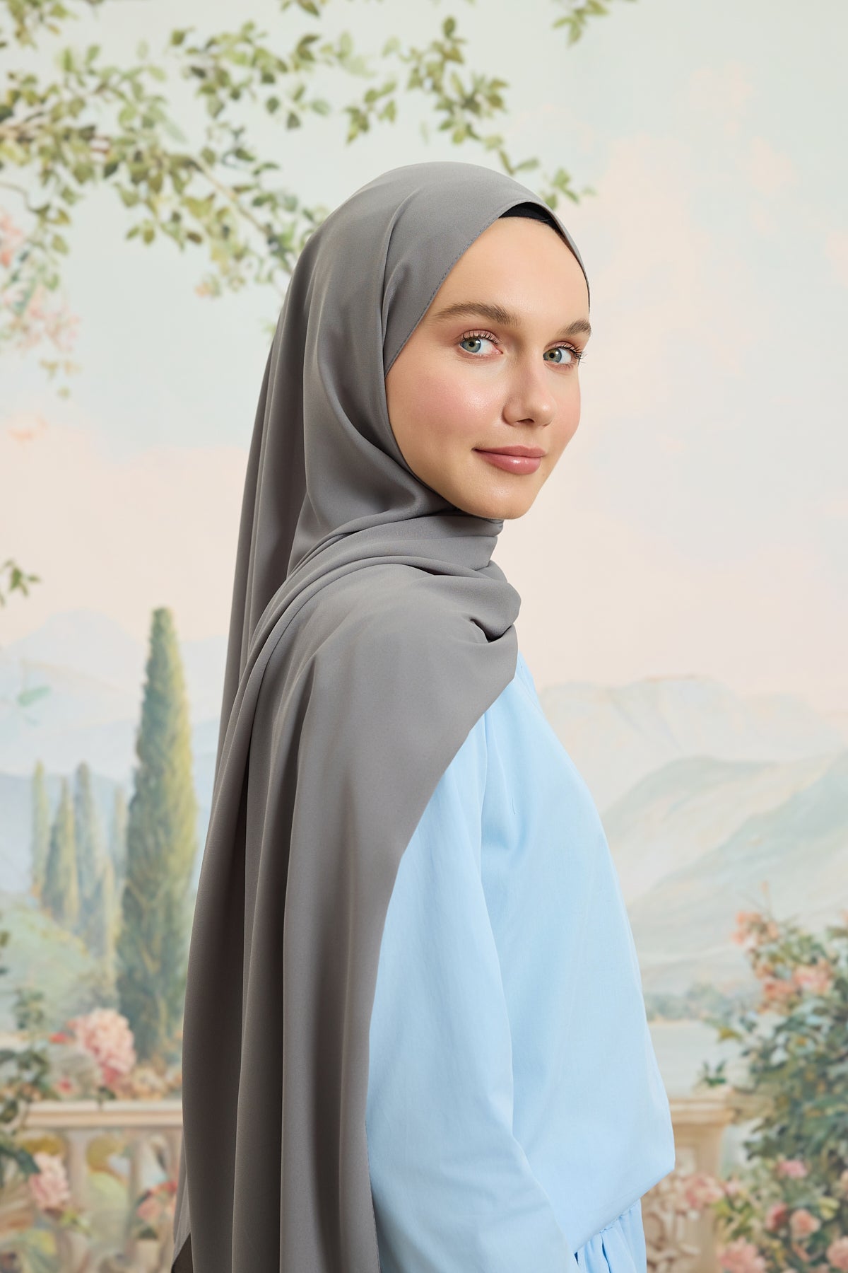 Daily Krep Şal Gri