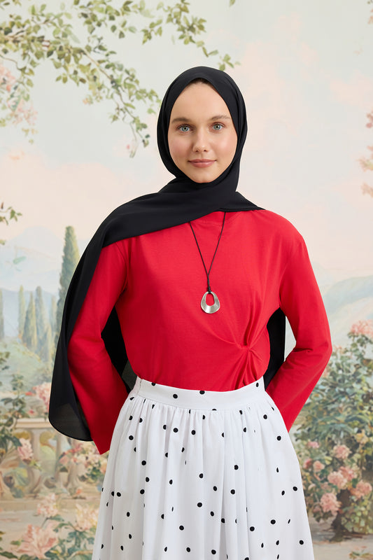 Daily Krep Şal Siyah