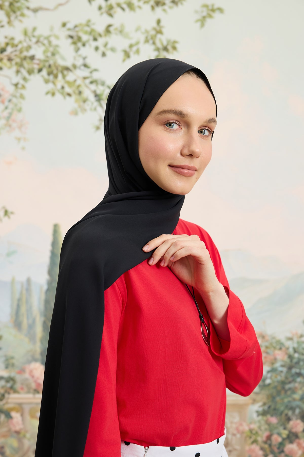 Daily Krep Şal Siyah