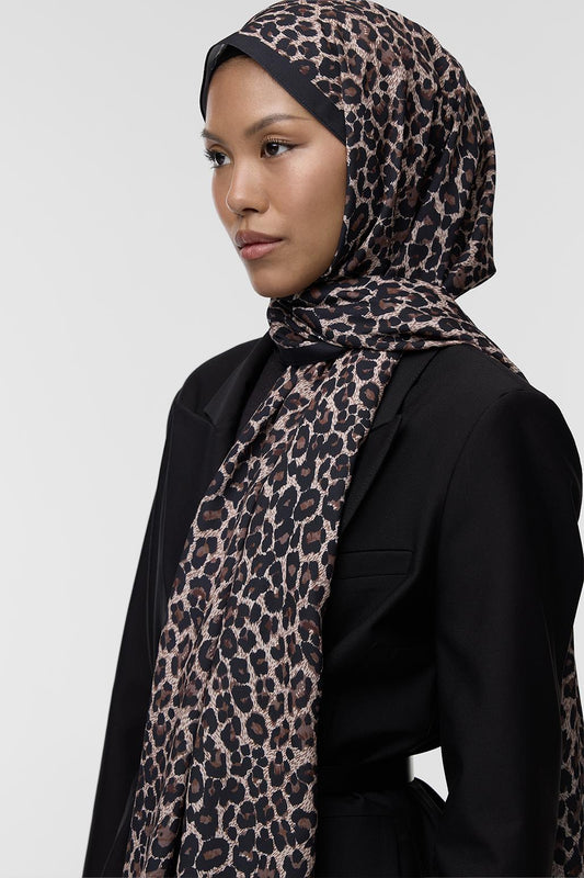 Daily Print Desenli Şal Leopard
