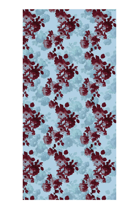Deluxe Summer Flow Şal Bordo