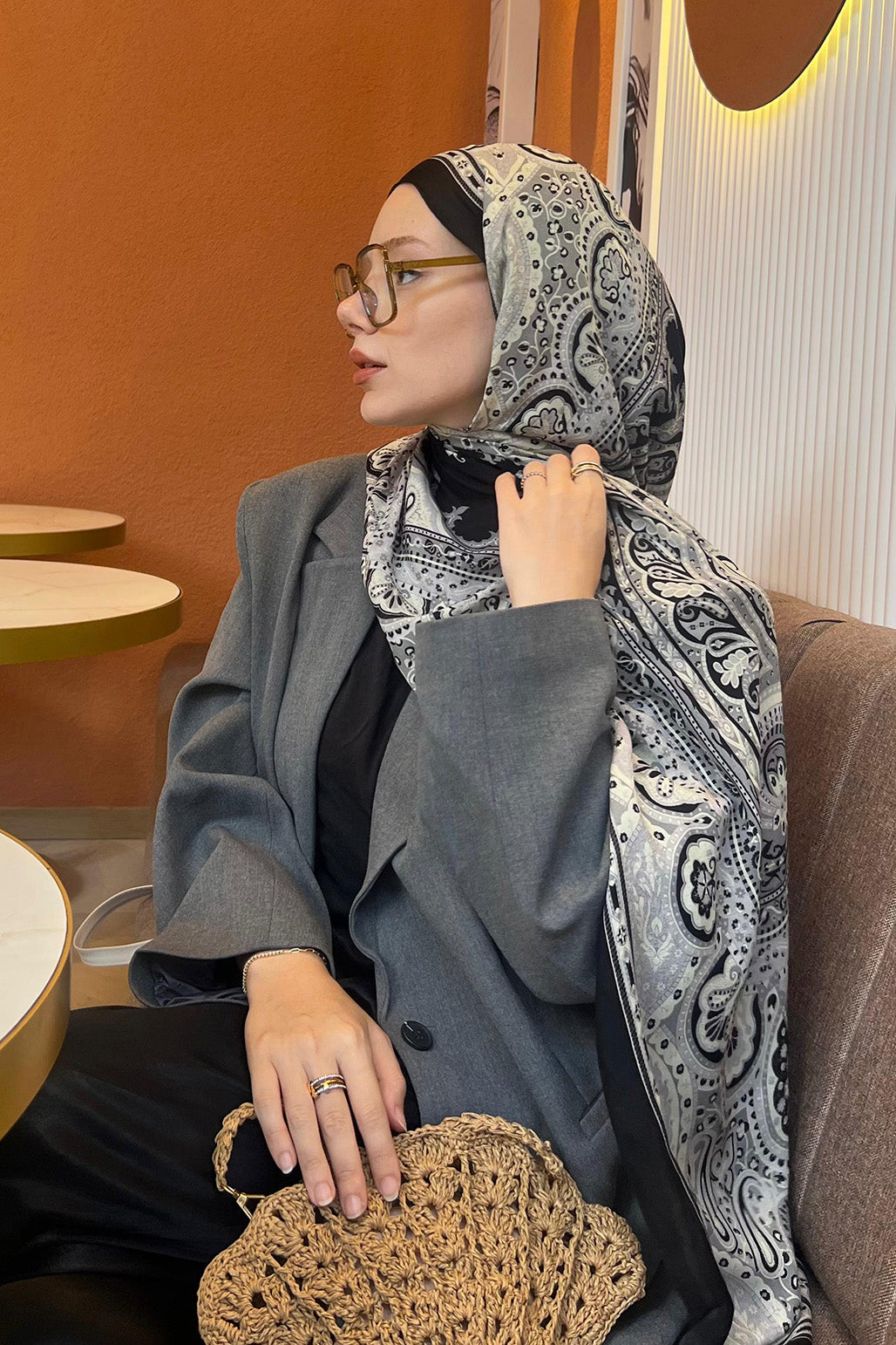 Deluxe Summer Şal Alice Siyah