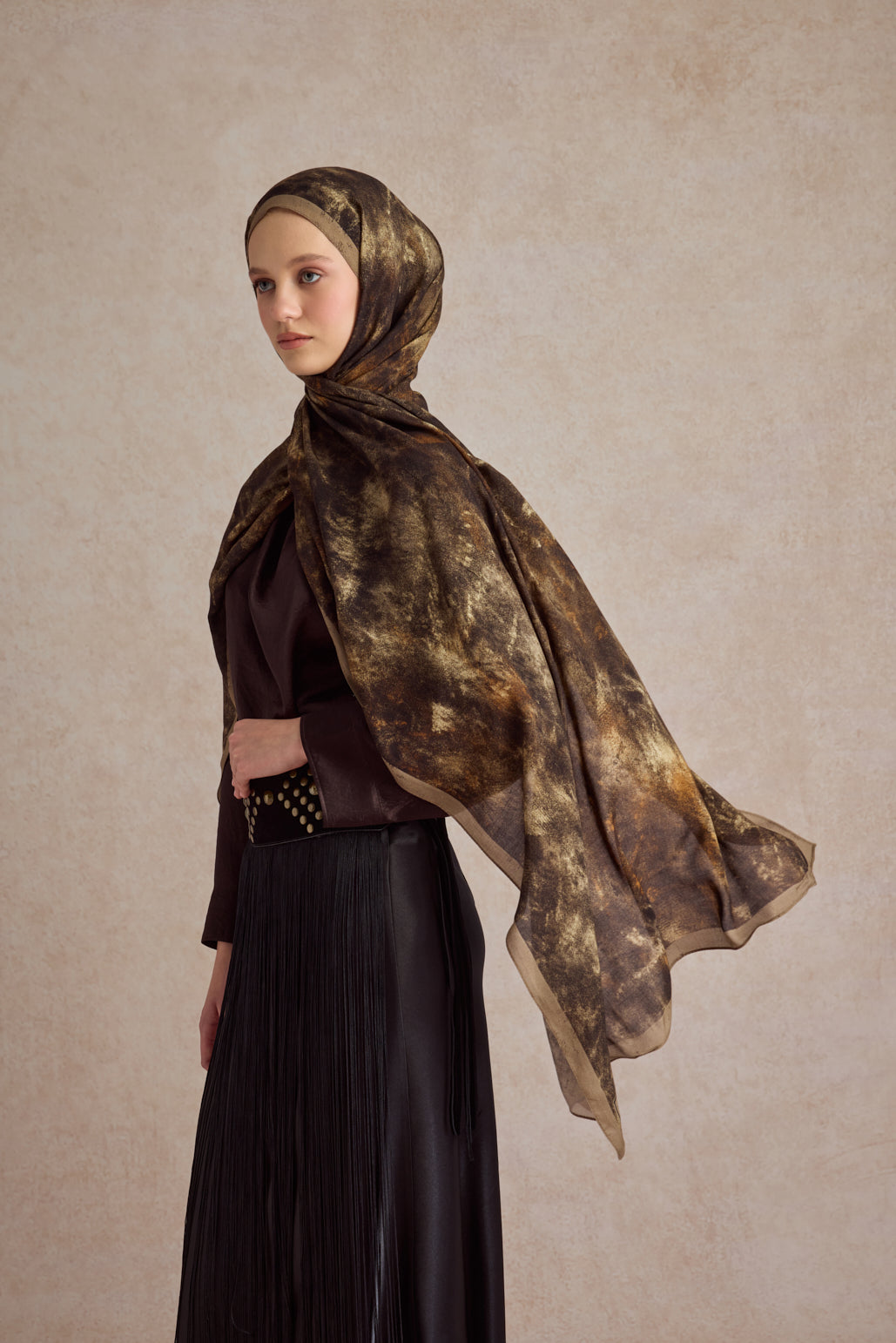 Deluxe Summer Şal Batic Kahve