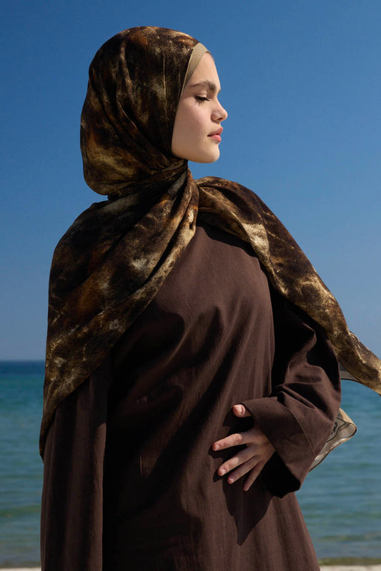 Deluxe Summer Şal Batic Kahve