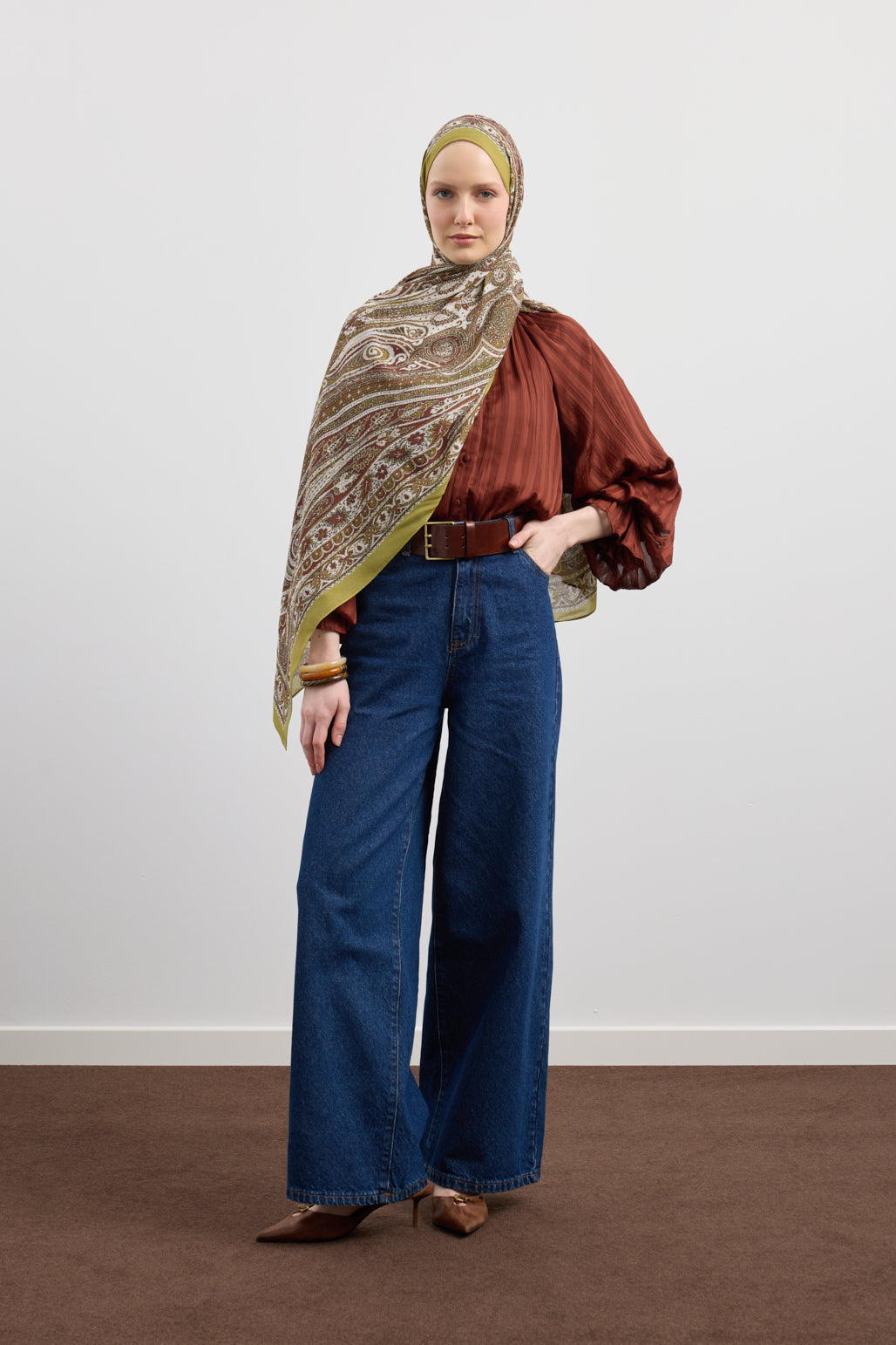 Deluxe Summer Şal Noa Olive