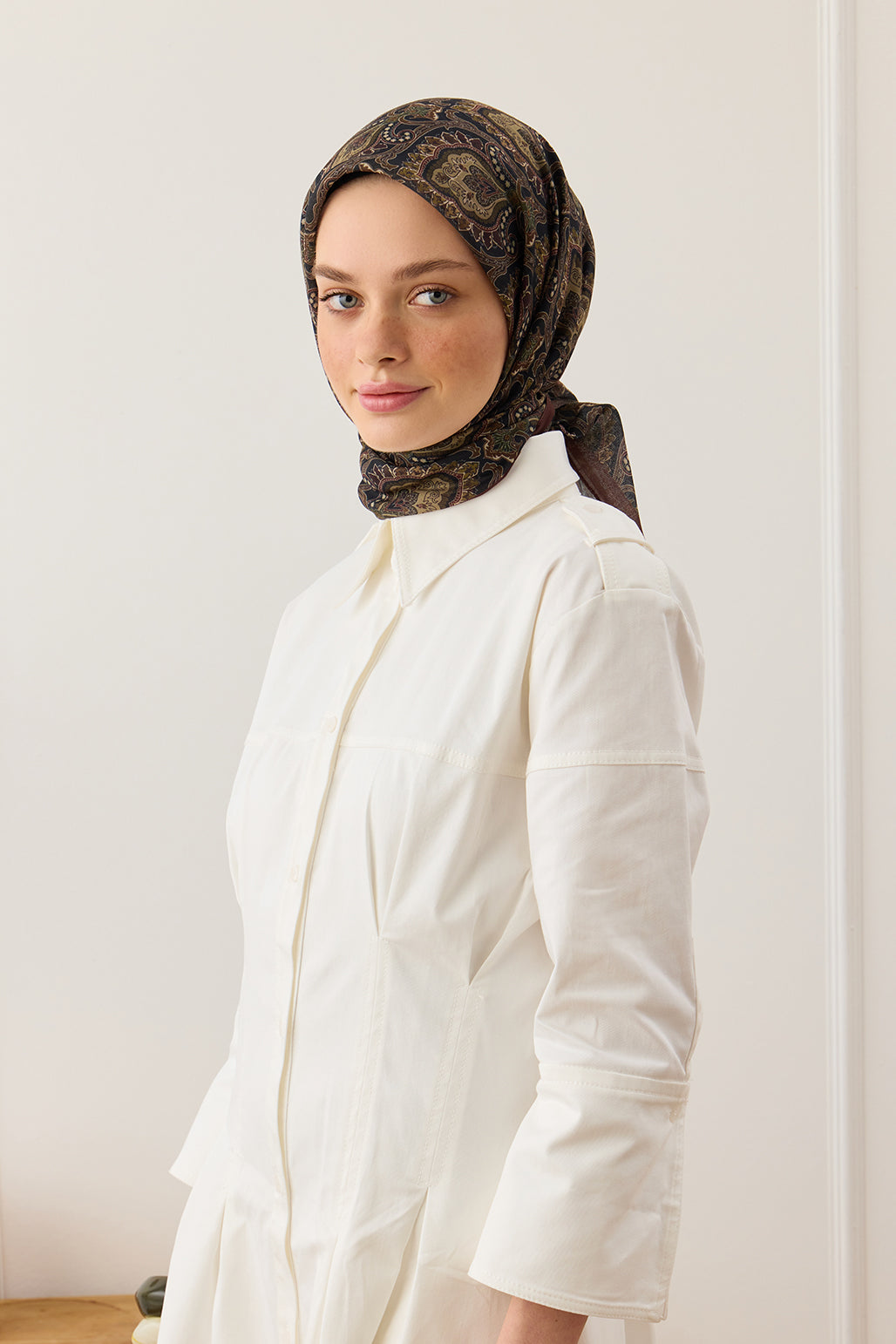 Desenli Pamuk Eşarp Gita