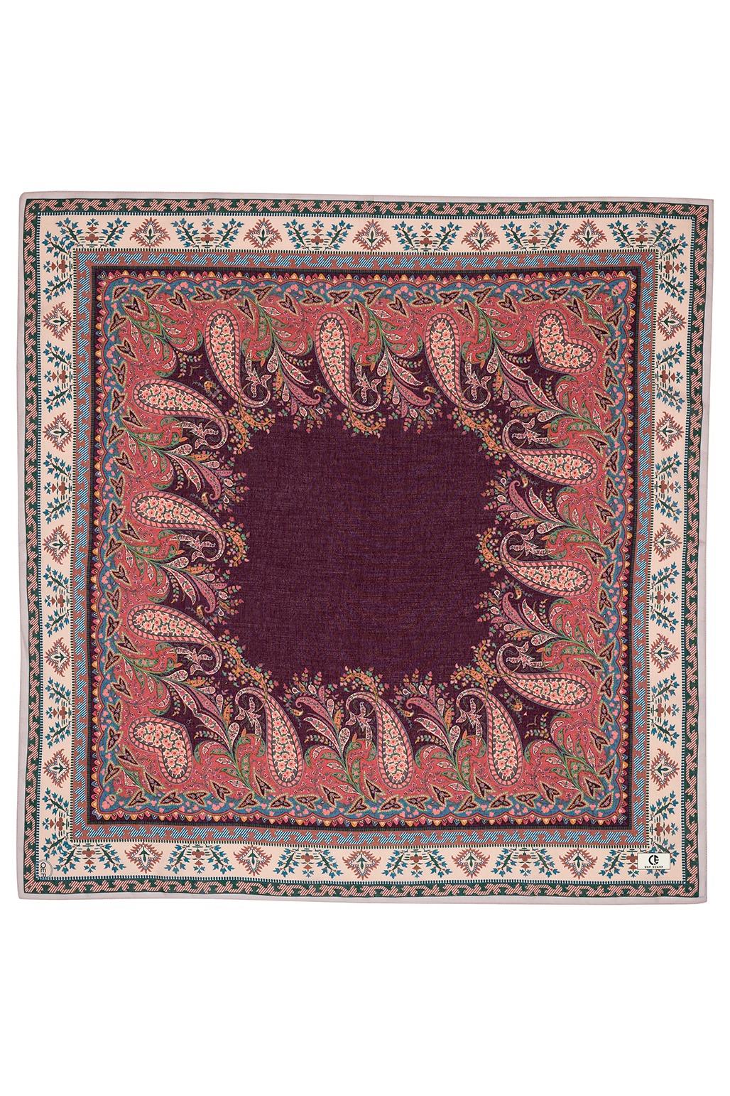 Desenli Pamuk Eşarp Kavita