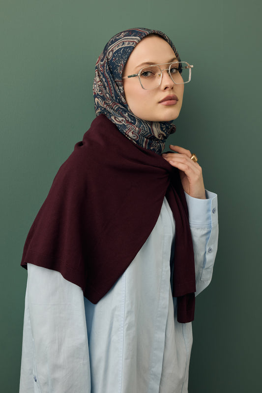 Desenli Pamuk Eşarp