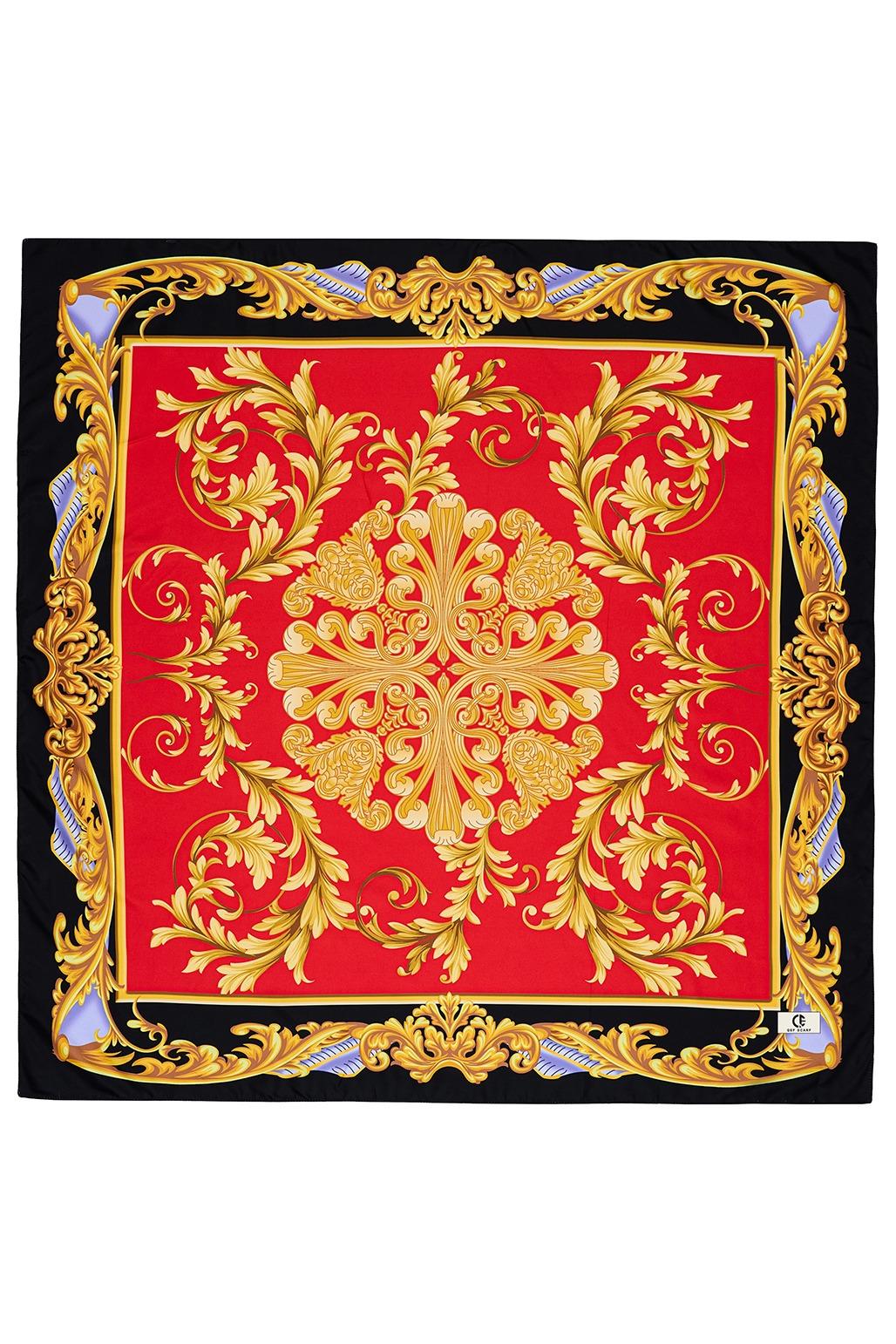 Desenli Twill İpek Eşarp Agata