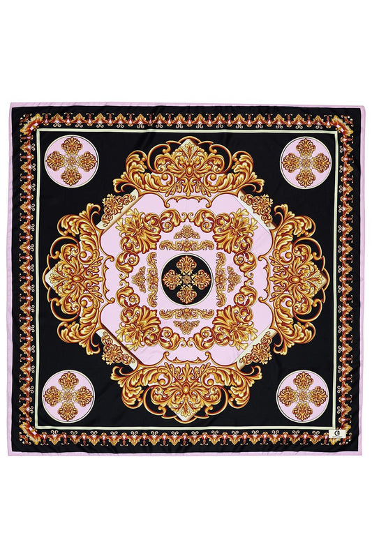 Desenli Twill İpek Eşarp Fiona