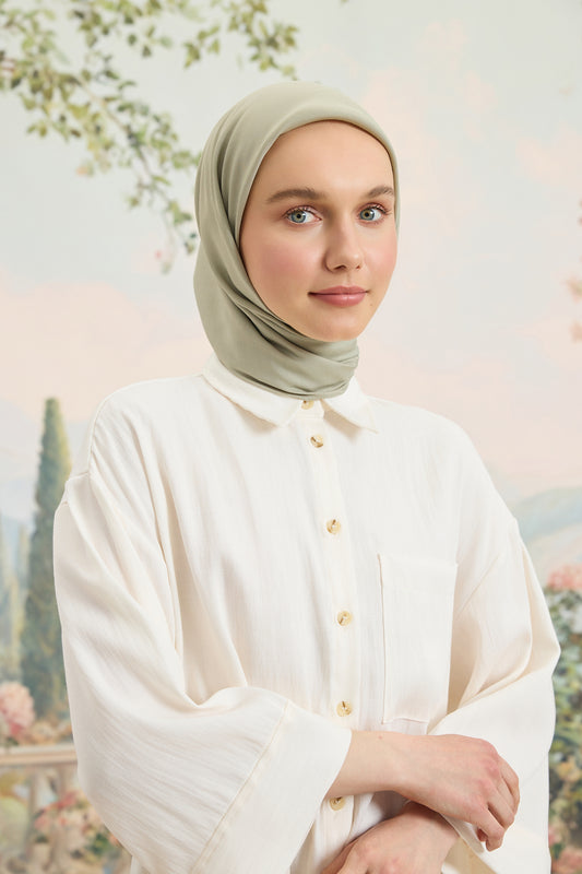 Floş Viskon Düz Eşarp Ihlamur