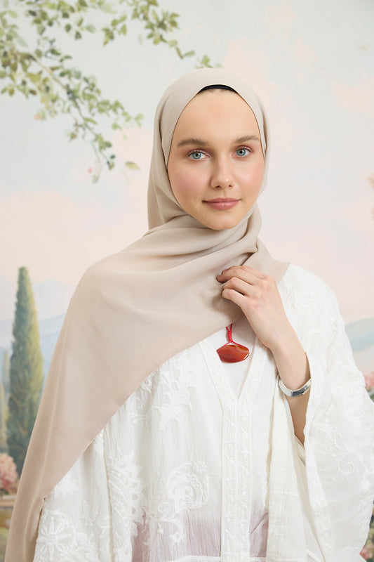 Floş Viskon Düz Şal Taş