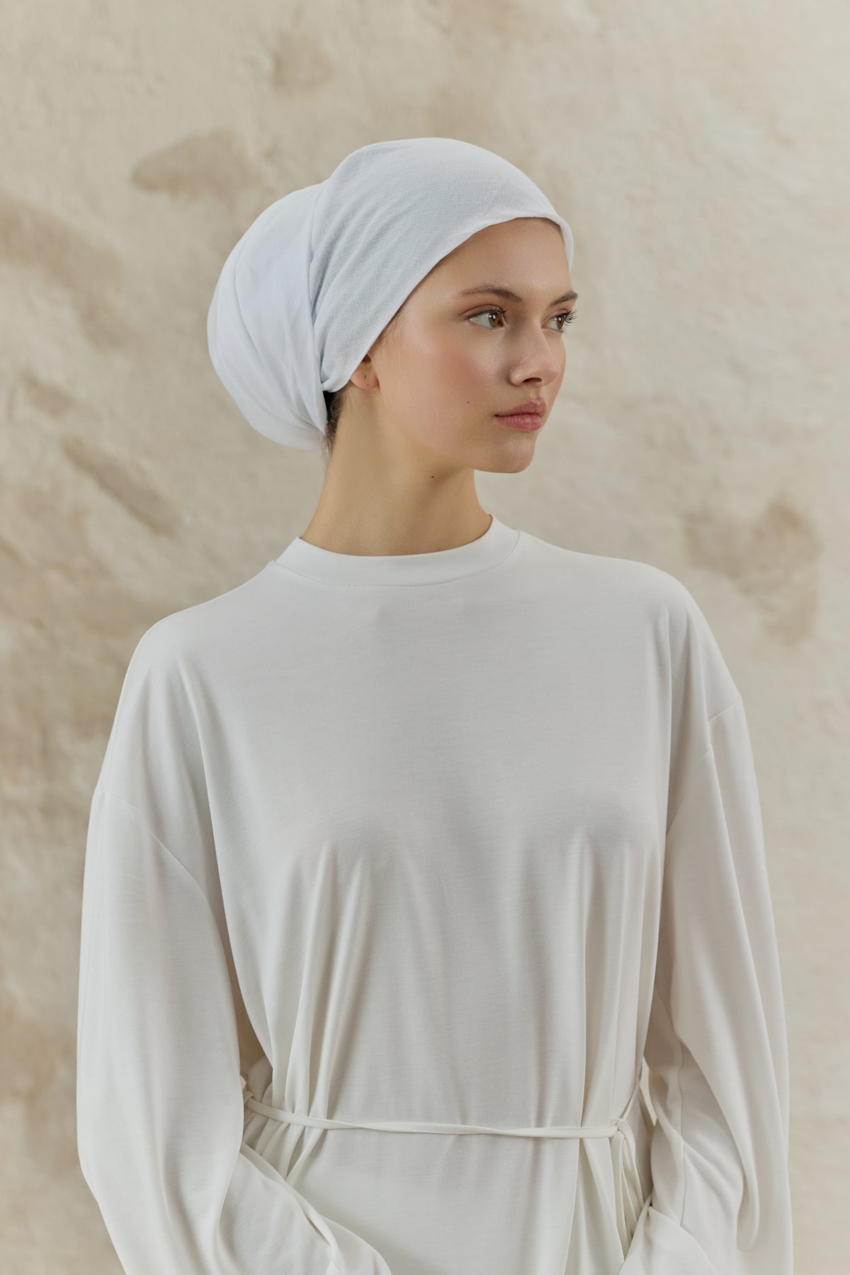 İç Başörtüsü Aksesuar Beyaz