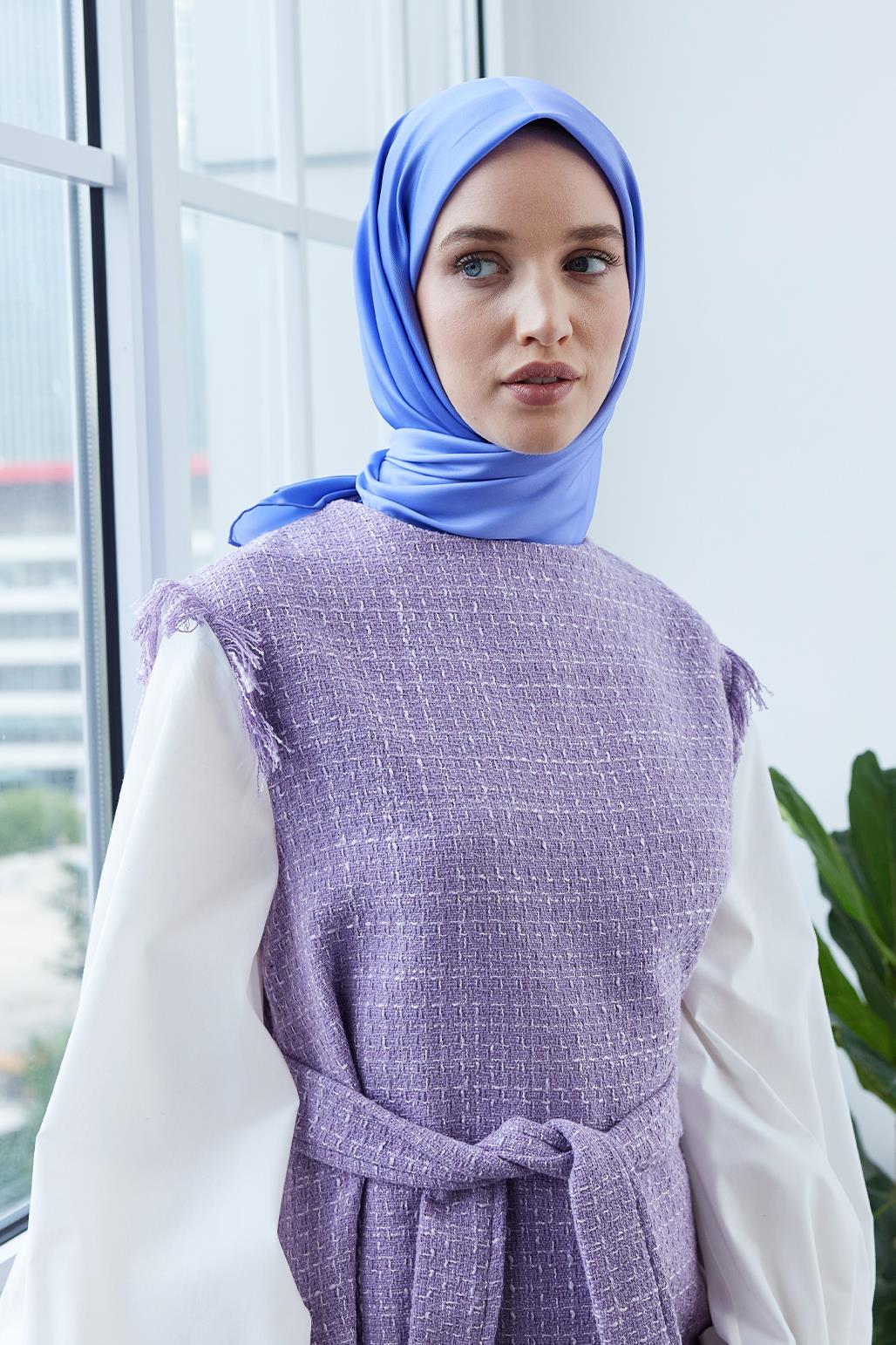 İki Renkli Eşarp Violet&Mor