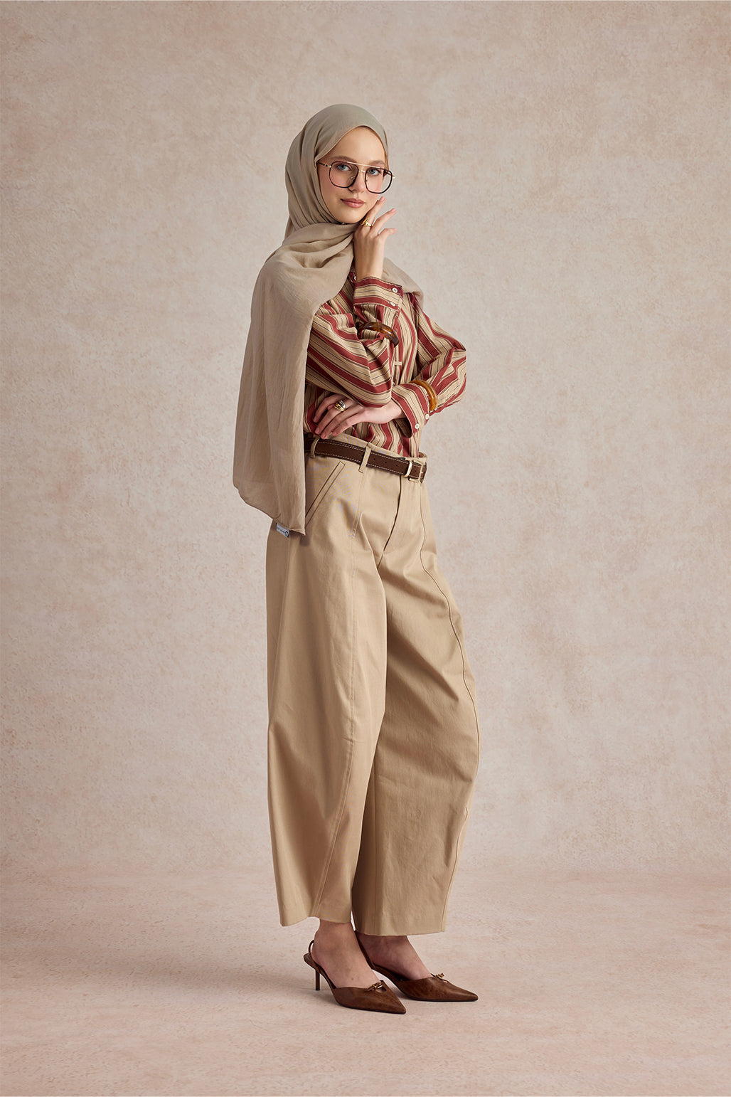 Organik Crash Şal Deve Tüyü