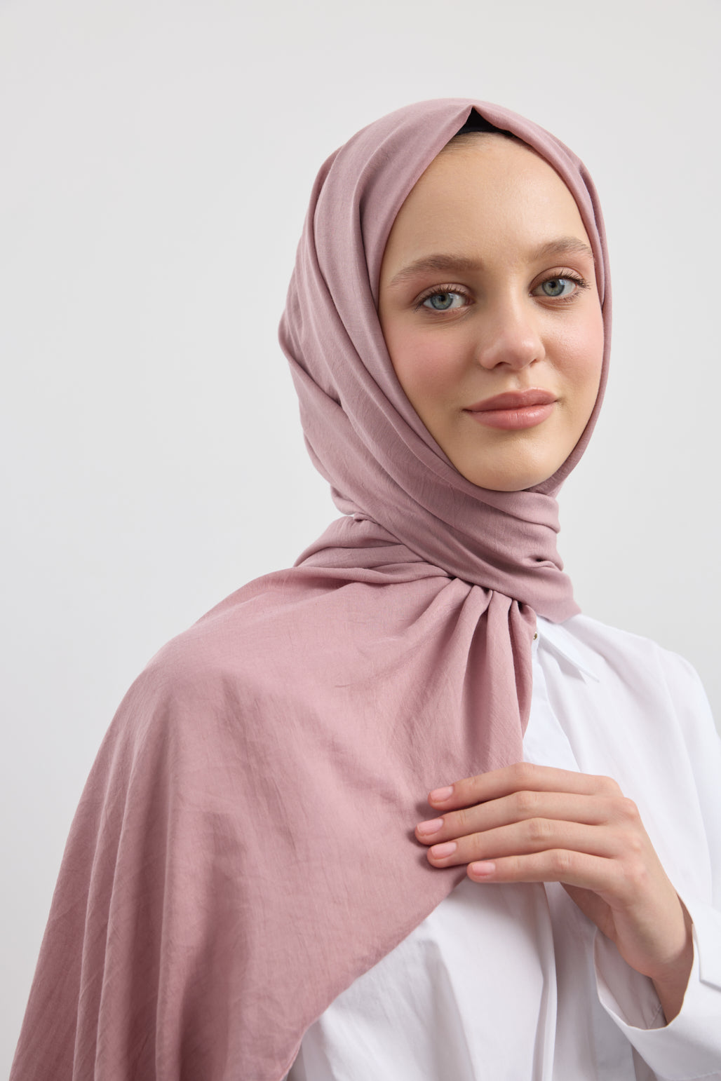 Organik Crash Şal Gül Kurusu