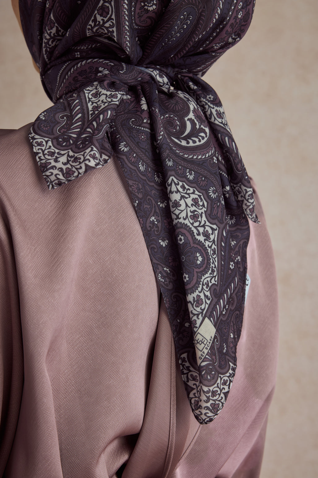 Pamuk Eşarp Bloom Mürdüm