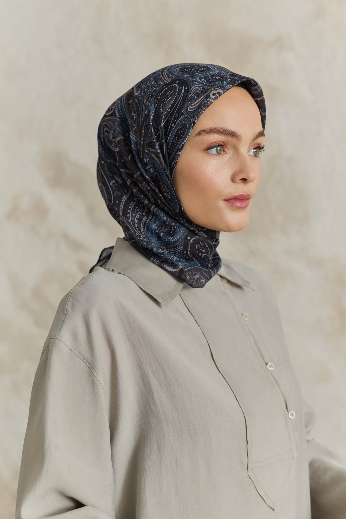 Pamuk Eşarp Garden Siyah