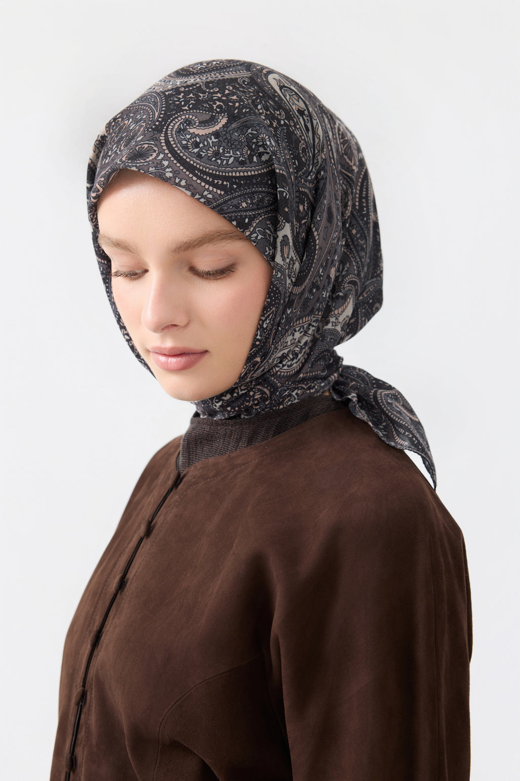 Pamuk Eşarp Garden Soft Kahve