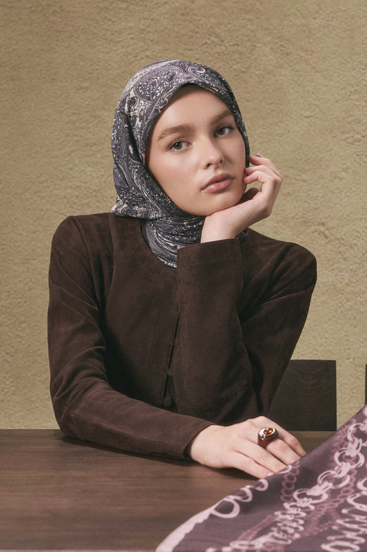 Pamuk Eşarp Garden Soft Kahve