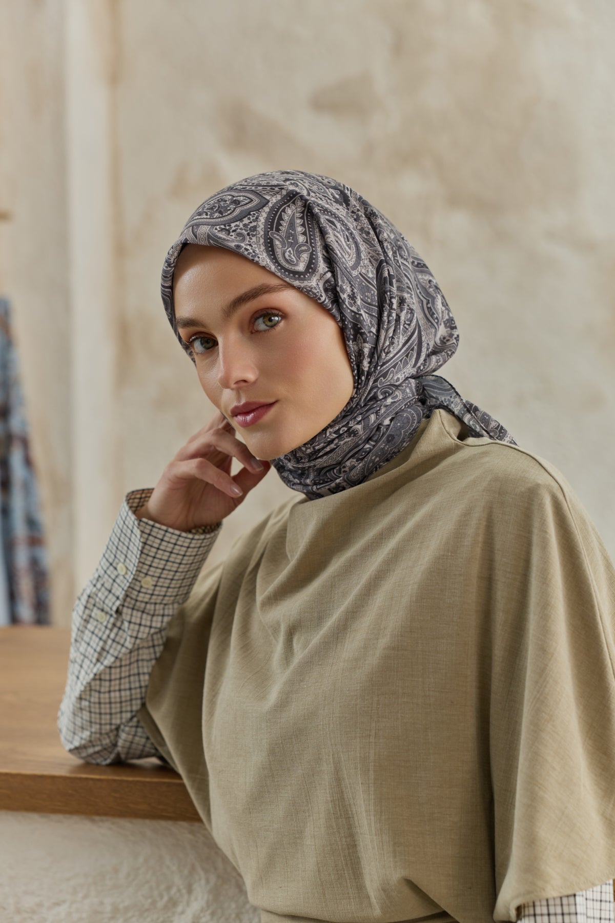 Pamuk Eşarp Magic Gümüş