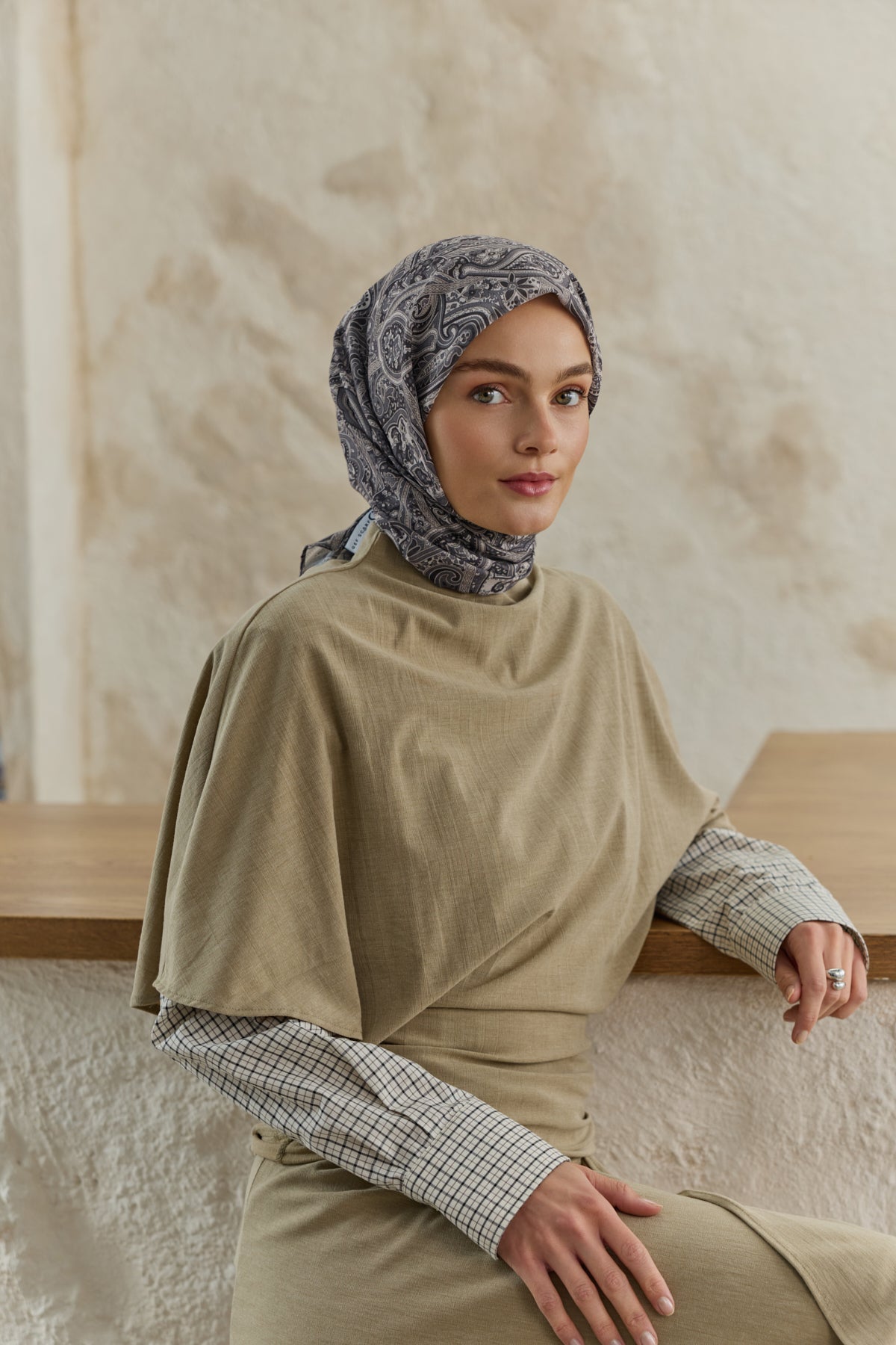 Pamuk Eşarp Magic Gümüş