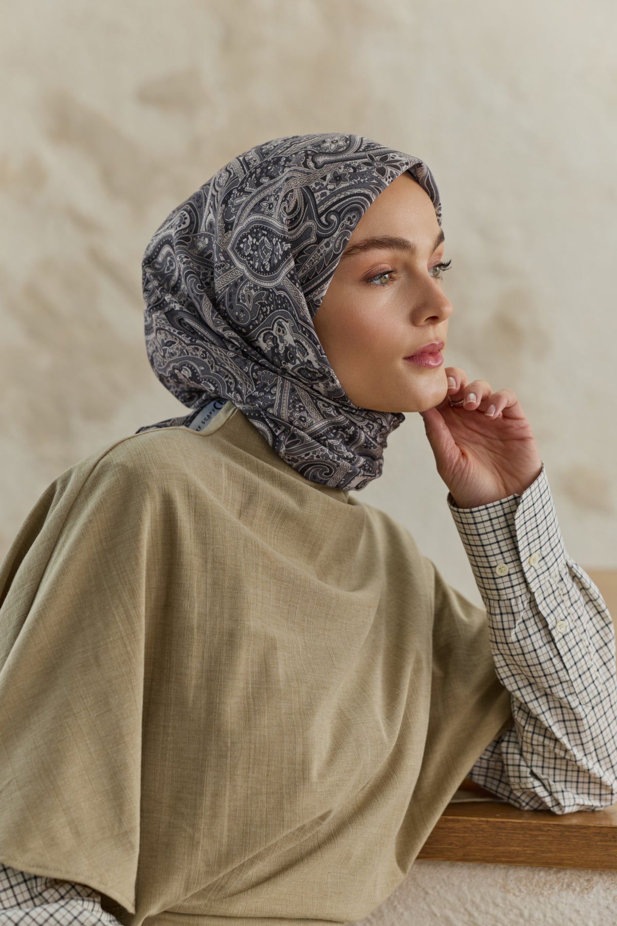 Pamuk Eşarp Magic Gümüş