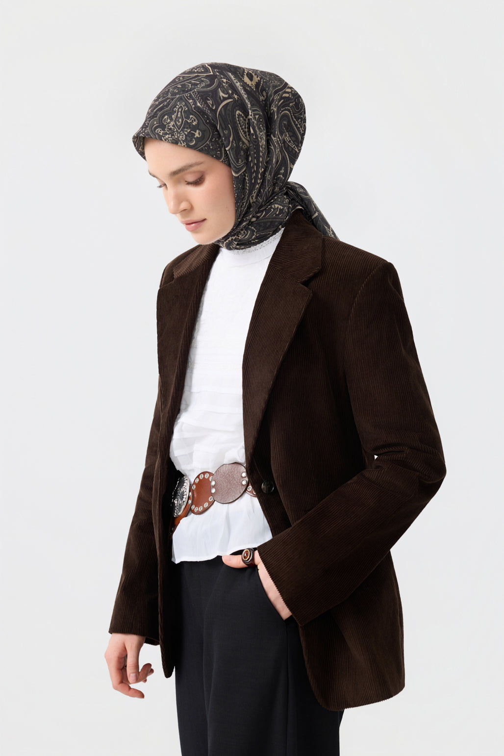 Pamuk Eşarp Magic Haki Yeşili