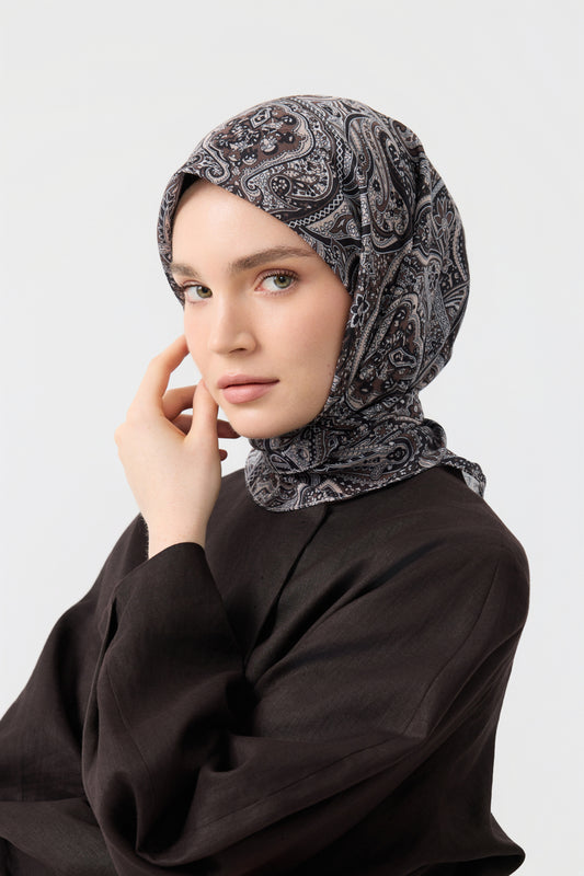 Pamuk Eşarp Magic Kahve