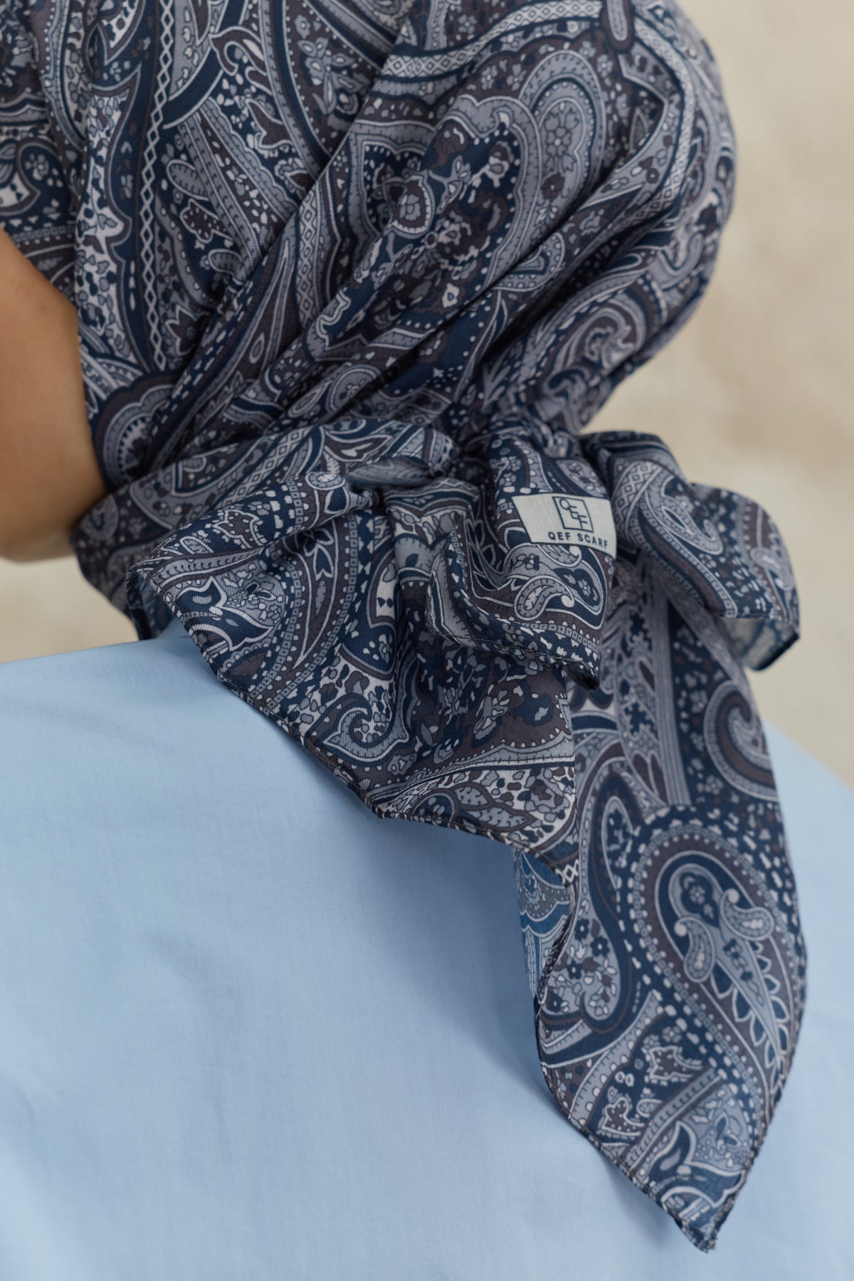 Pamuk Eşarp Magic Lacivert